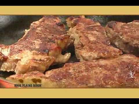 Pan Seared Bison Steak from High Plains Bison