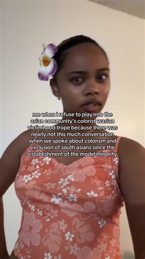 ya’ll will be getting a video about this because the way we have normalized our exclusion due to outward and soft discrimination but now that wasians want an exclusive space for anyone the color of the sun— there’s conversation? ya’ll are writing essays walking around the blantant privileges that they have within our community as the one who clings onto the model minority myth & proximity to whiteness. ya’ll will not fool meeee or any other black person on this!!!! #fyp #blasian #wasian