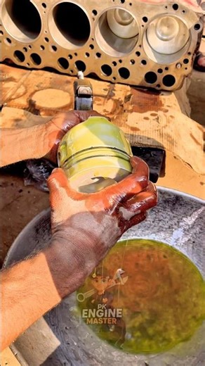 100% Accurate Fitting Diesel Engine Piston Installation #automobile #pistons #shortsfeed #viralshort