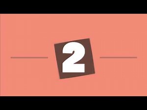 Flat Design Motion graphic - countdown