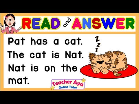 CVC Short Stories for Kids | Reading Lesson | Practice Reading | Teacher Aya Online Tutor