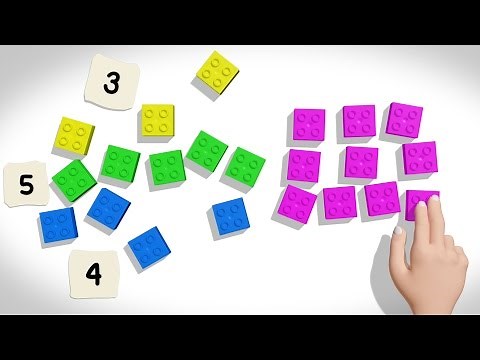 lego Numbers Counting | Learn Addition with Lego bricks 1-10 for children | kindergarten Kiddiestv