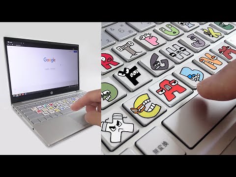 Alphabet Lore But Customizing Laptop keyboard😊Alphabet Lore in Real Life