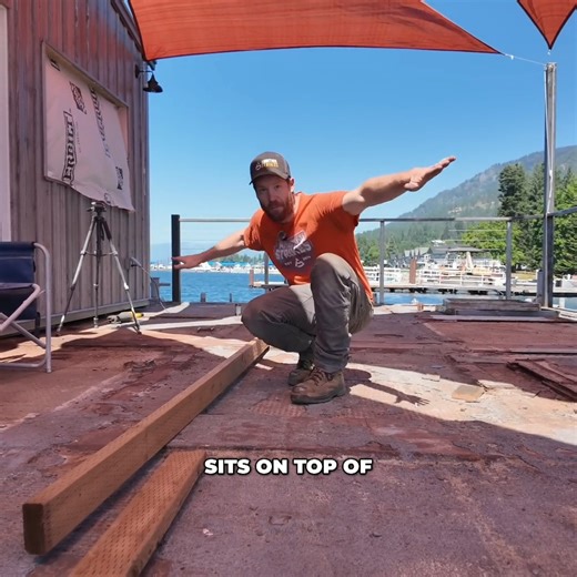 FINISHING the Exterior of Our Navy Barge Houseboat | Ambition Strikes