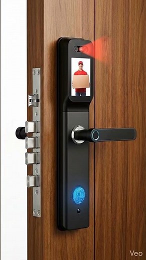 Built-in Camera & Screen: Live video monitoring to verify visitors instantly from inside
