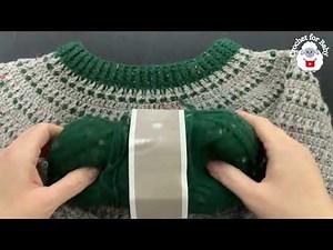 HOW TO CROCHET: Sweater for child and teens with easy stitch pattern LEFT HAND
