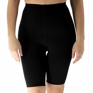 Mojo Opaque Compression Shorts for Women Circulation 20-30mmHg - Black, Medium