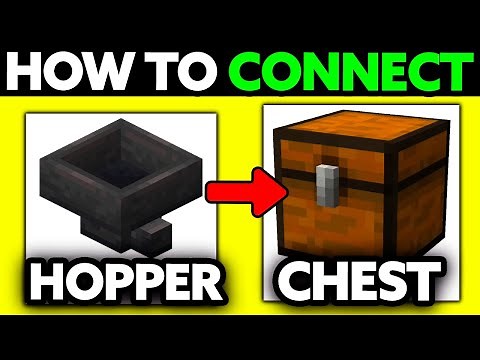 How To Connect Hopper to Chest in Minecraft Mobile/PS5/XBOX (2025) - Step by Step