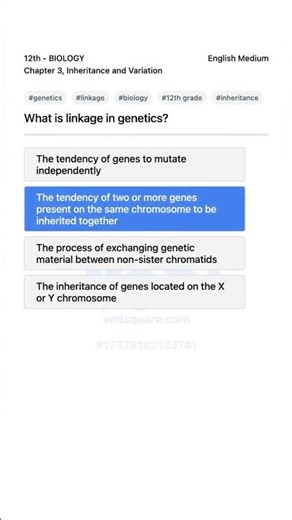 Genetics Linkage Explained 12th Grade Biology