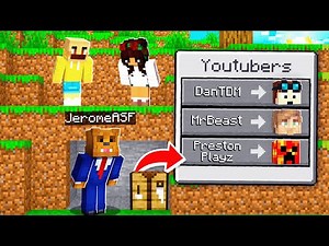 Minecraft Manhunt, But I Become YouTubers!