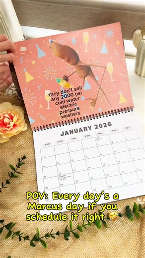 😂Laugh Through 2026 with Marcus The Worm! 📅 🔥Keep track of the year with this funny meme wall calendar — perfect for home, office, or gifting! Each month brings a new laugh and adds quirky charm to any space. 🏠✨https://t.site/3WWSSHE | Sepatsurplus