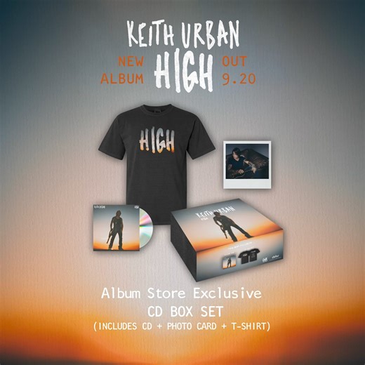 55K views · 2K reactions | HIGH SEPTEMBER 20 Pre-order exclusive vinyl, merchandise, and more: https://strm.to/KeithUrbanHIGH | Keith Urban | Facebook