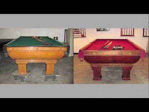 Antique Pool Tables - Brunswick Saratoga vs Newport