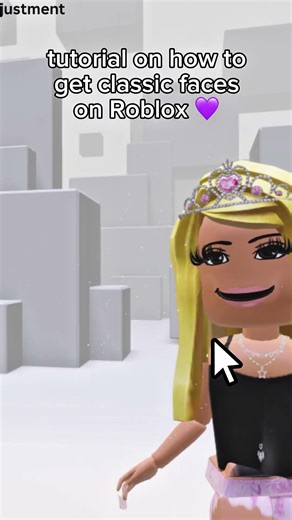 Tutorial on how to get classic faces! 💜🧸✨✨ #trending #roblox #fypシ #subscribe #classicface #edit