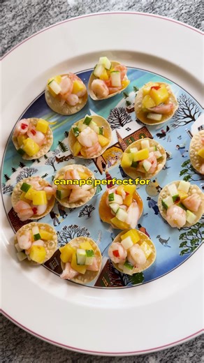 Mango and Prawn Poppadom Cups Recipe