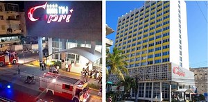 Incendio en el emblemático hotel Capri de La Habana