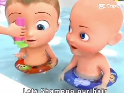 Let's shampoo our hair (what hair bro)