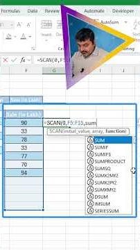 Scan function in excel | Scan with dot Operator | #excel