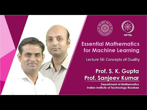 Lecture 56: Concepts of Duality