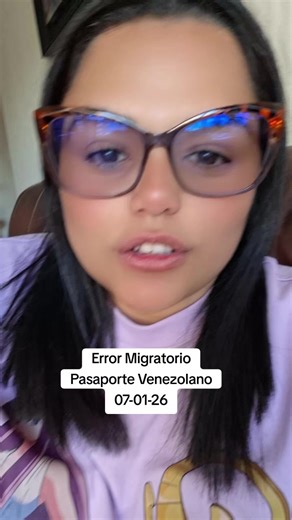 Error Migratorio y Validación de Pasaporte Venezolano