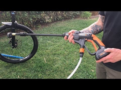 Worx Cordless Pressure Washer Test. Bike Washing Made Easy!