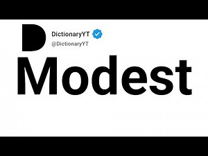 Modest Antonyms | Opposite Words