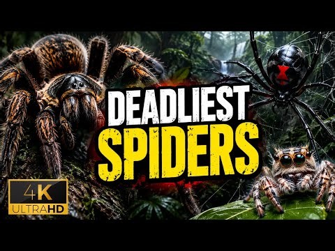 Deadliest Spiders on Earth 🕷️ Giant Tarantulas, Venomous Hunters 4K Wildlife Documentary