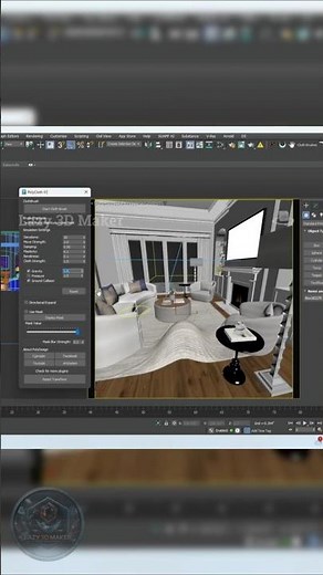 How to Use Poly cloth plugin in 3ds Max. #3dsmax #3dart #3d #design #3dmodelingtutorial