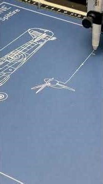 Supermarine Spitfire | Pen Plotter Art