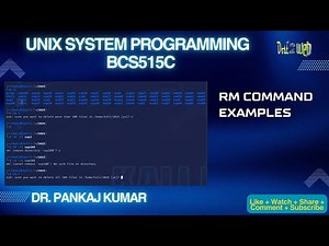 rm (Remove Files & Directories Safely) | UNIX System Programming | VTU | BCS515C