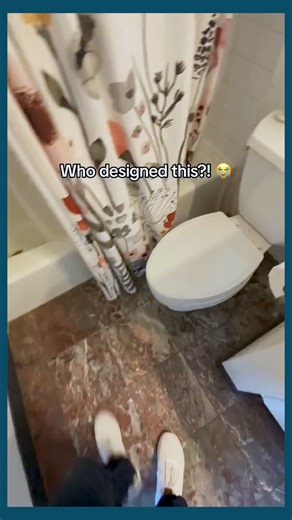 Corey Lance on Instagram: "That's just strange! 😅 📽️: Tom Bashe via ViralHog #house #renovation #fail #toilet"