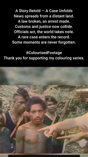 Rare Arrest in Remote Village 1959 #ColourisedHistory
