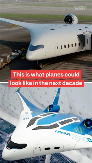 Business Insider on Instagram: "What #airplanes might look like decades from now Read more about what the design of future commercial planes could look like at the link in our bio."