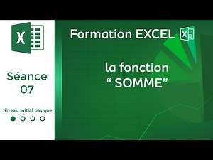La fonction somme #Formation_Excel