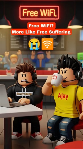 Public WiFi Is Proof That Happiness Doesn’t Exist 😭📶 | #RomyyRoblox #shorts #Roblox #slowinternet