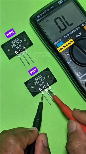 PNP & NPN Transistor Testing By Multimeter