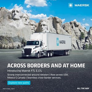 Supercharge your options with Maersk FTL & LTL, now in North America Powered by a strong, interconnected ground network, experience seamless domestic and cross-border solutions for all your freight. Learn more: http://spkl.io/61804CVqM #MaerskGroundFreight #LTL #FTL #Crossborder #Trucking #groundnetwork #HomeDelivery #WhiteGlove #MaerskNorthAmerica #AllTheWay | Maersk