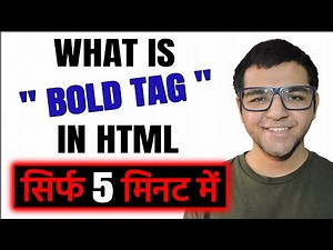 Bold tag in HTML