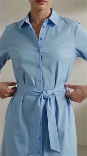 Timeless Shirt Dress 👗✨ | Effortless Elegance for Every Season #Shorts