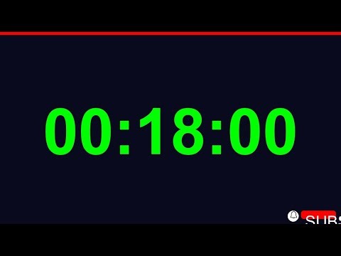 18 Minute Timer - 1080 Second Countdown Timer