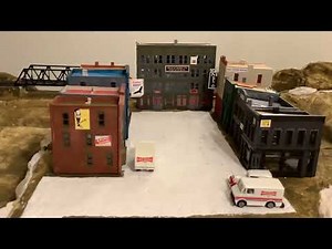 Corky’s Model Railroad- Woodland Scenics River Pass layout- buildings!