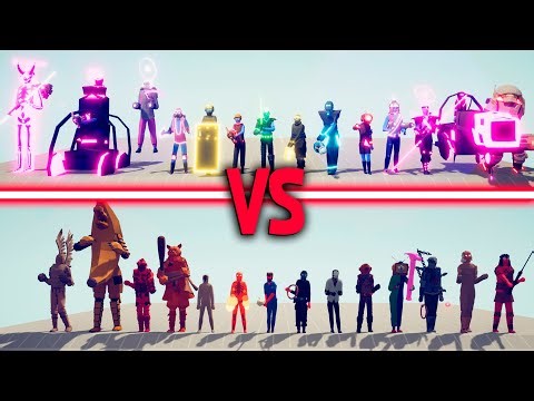 SCP FOUNDATION TEAM vs NEON TEAM Part 2 - Totally Accurate Battle Simulator | TABS