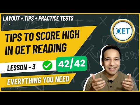 OET Reading Tips 2025 | Score High in Parts A, B & C (Complete Strategy)