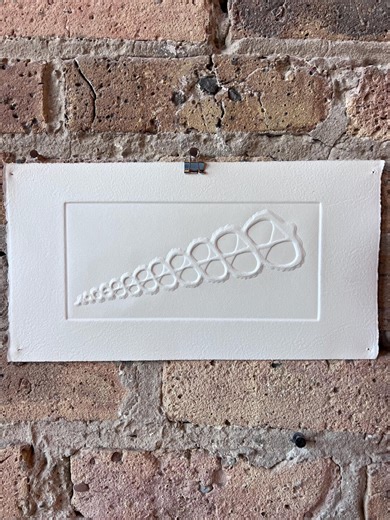 Vintage Lithograph White on White Shell 11x6 - Etsy