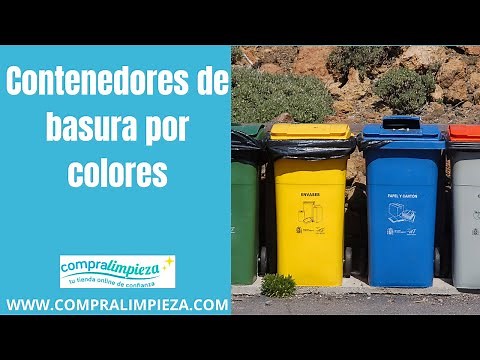 Contenedores de basura, los diferentes colores de CONTENEDOR para un reciclaje correcto de residuos