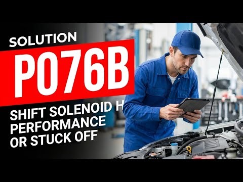 HOW TO FIX P076B OBD II ERROR CODE - Shift Solenoid H Performance Or Stuck Off