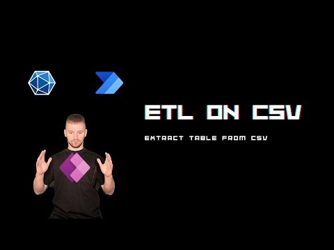 Power Apps ETL on CSV file