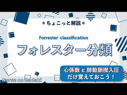 [What is the Forrester Classification?] Just remember the cardiac index and pulmonary artery occl...