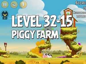 Angry Birds Piggy Farm Level 32-15 Walkthrough 3 Star