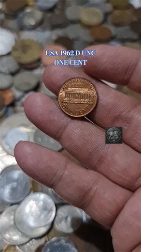 COIN COLLECTING: USA 1962 D ONE CENT UNC #coin #treasuresearch #coincollection #uscoins #coinsworth